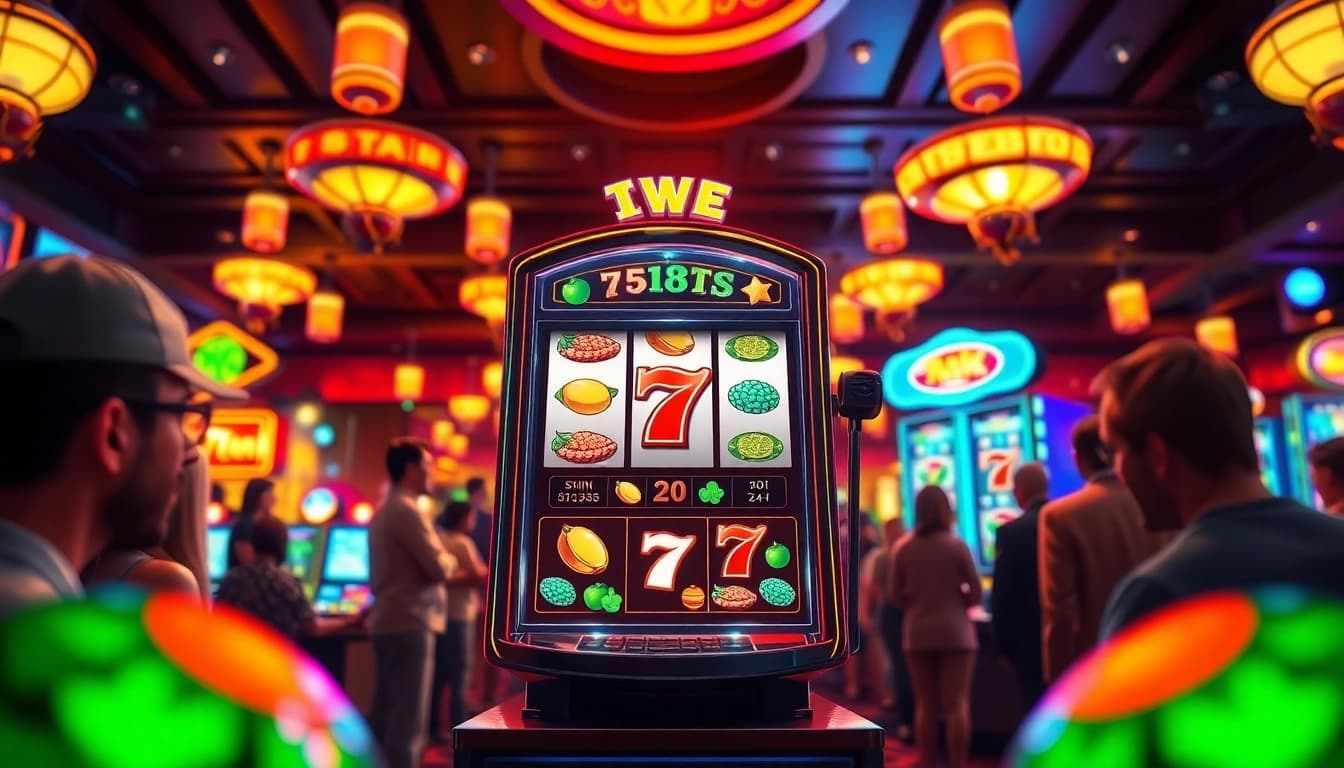 Menangkan bonus hebat di slot depo 1000 dalam suasana kasino yang meriah dan berwarna.