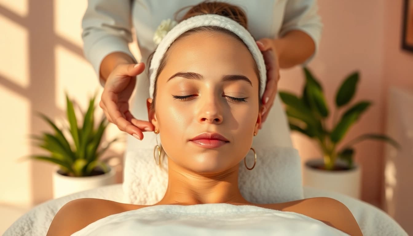 Facial for rosacea Queens NY treatment at a relaxing spa.