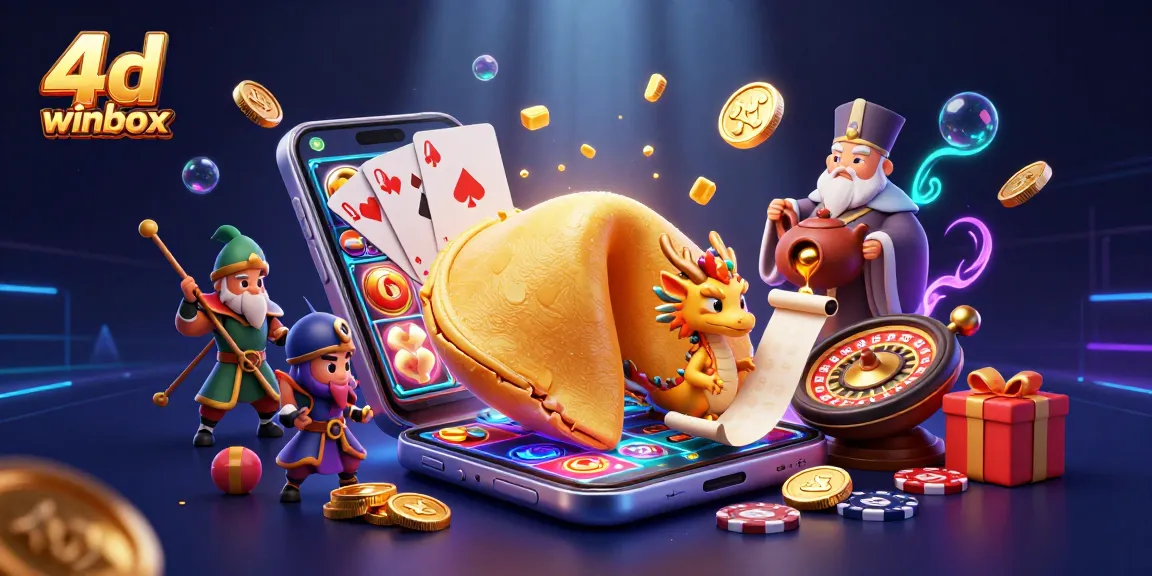 Experience vibrant 4d winbox lottery excitement with dynamic gaming characters and elements.