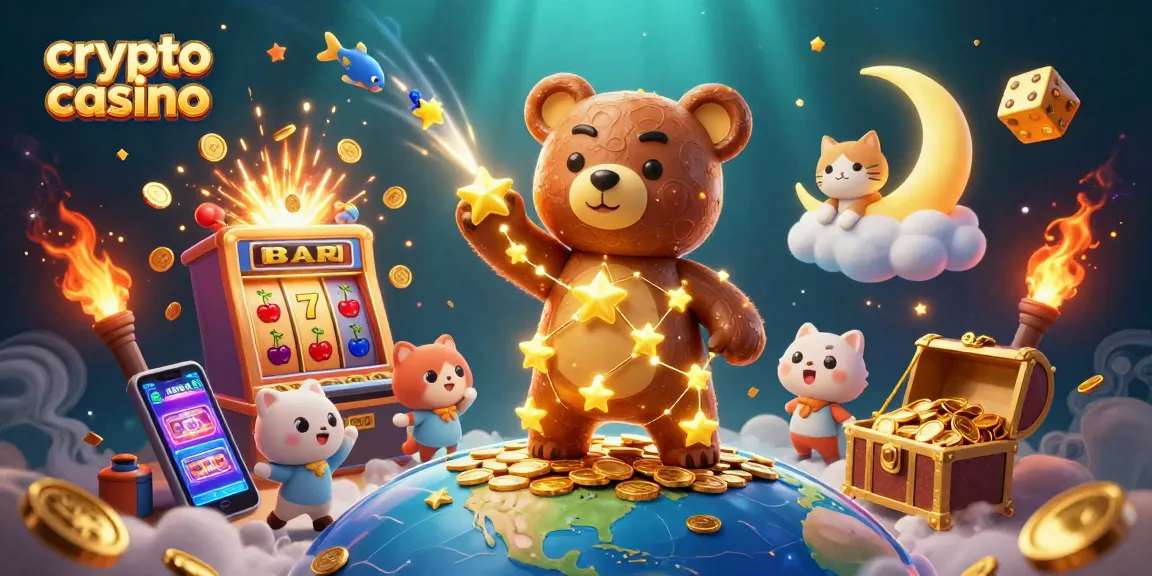 Gioca nei migliori crypto casino mentre il nostro orso di costellazione raccoglie monete d'oro.