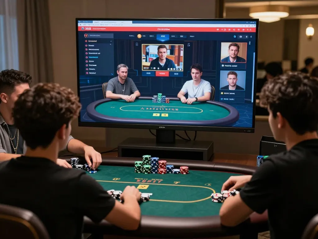 Play exciting Poker Online with immersive gaming experience at home, showcasing engaging virtual tables.