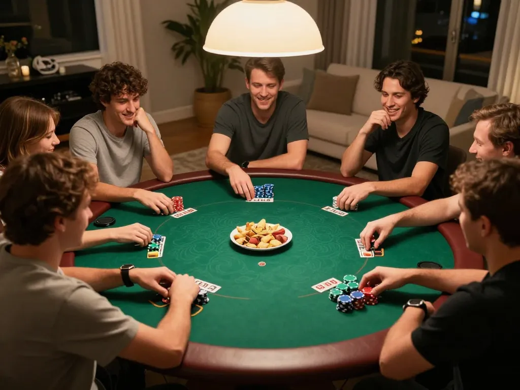 Experience the thrill of migliori casino online stranieri with friends during a lively poker night at home.