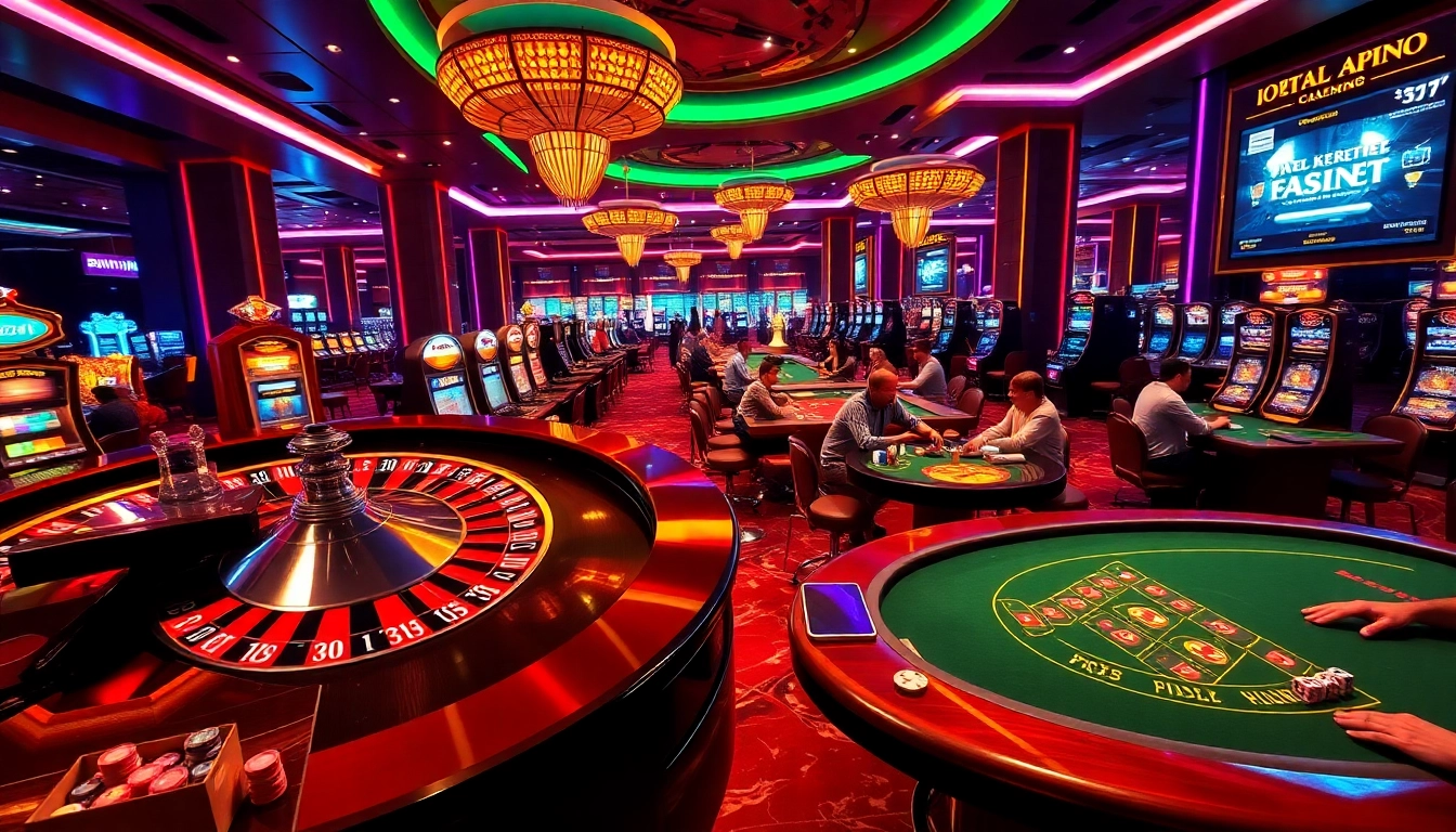 Vivez l'excitation d'un casino fiable en ligne avec des tables de jeu vibrantes et des joueurs en action.