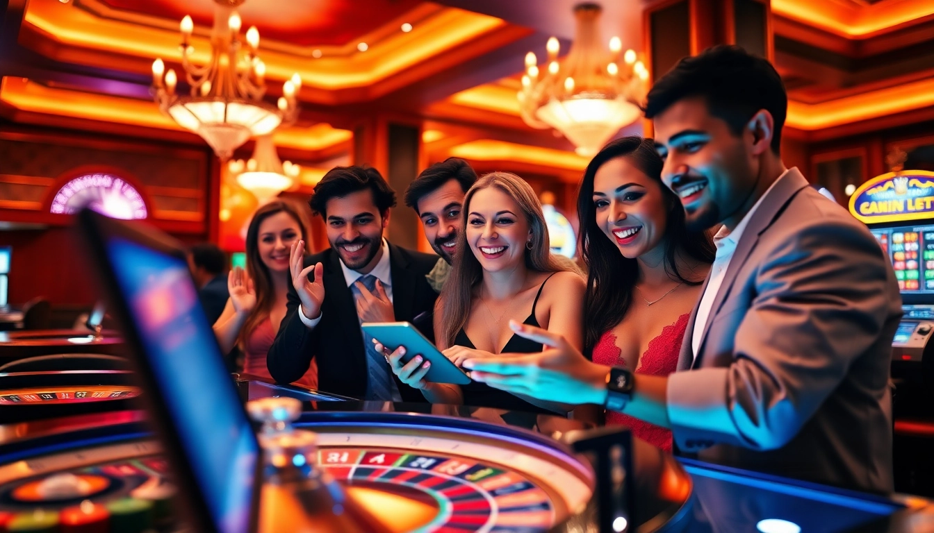 Découvrez l'excitation du casino fiable en ligne avec des joueurs s'engageant sur des tables de jeu modernes et des interfaces en ligne.