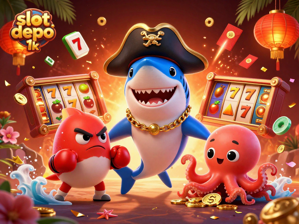 Memenangkan slot depo 1k dengan karakter lucu seperti hiu bajak laut dan ikan puff merah yang siap beraksi di dunia kasino.