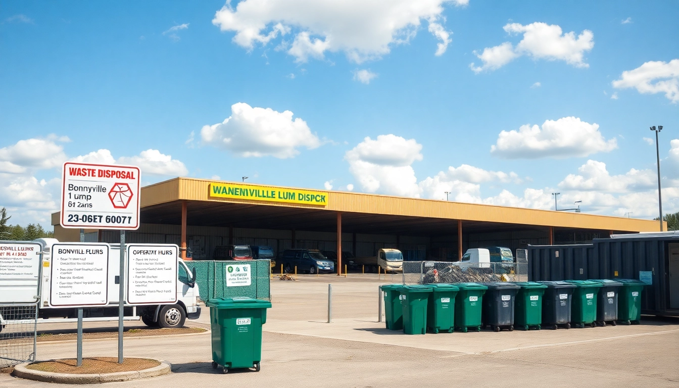 View of the bonnyville dump showcasing organized waste disposal services in a clean facility.