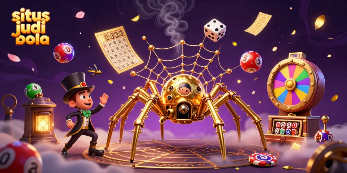 Engage in situs judi bola with a vibrant, 3D illustration of a playful steampunk scene.