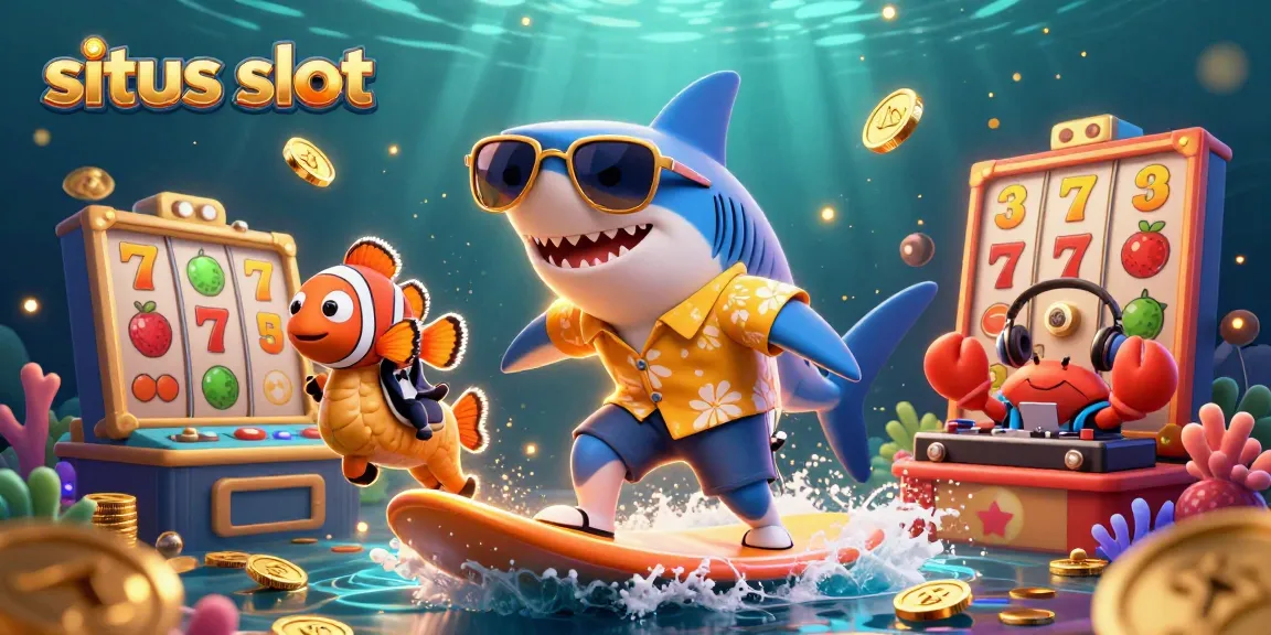 Sparking slots await at this vibrant situs slot scene with fun characters and dynamic action