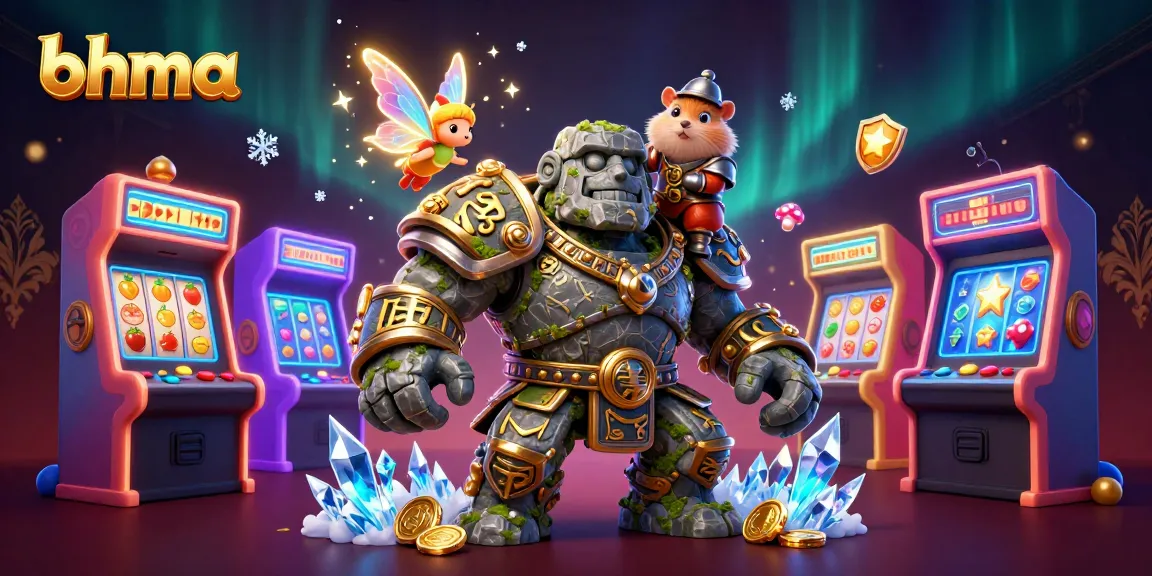 Experience the thrill of gaming with bhma at colorful credit card casinos featuring vibrant characters and exciting elements.