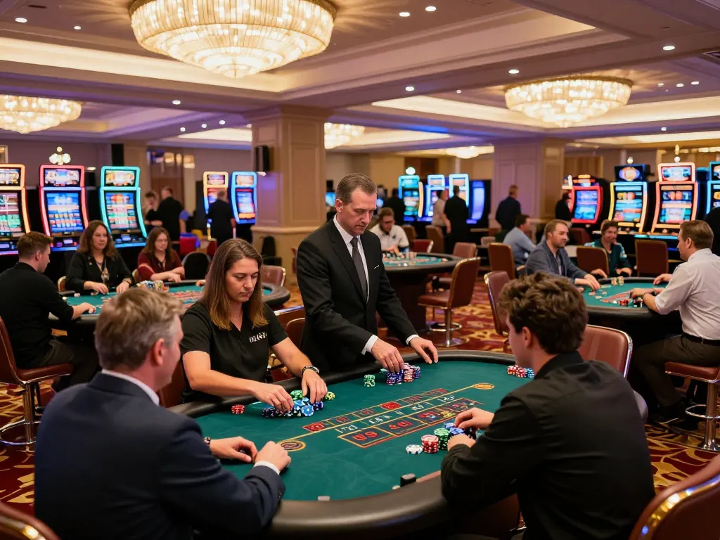 Experience thrilling gameplay at G28 COM blackjack tables with players engaging and strategizing.