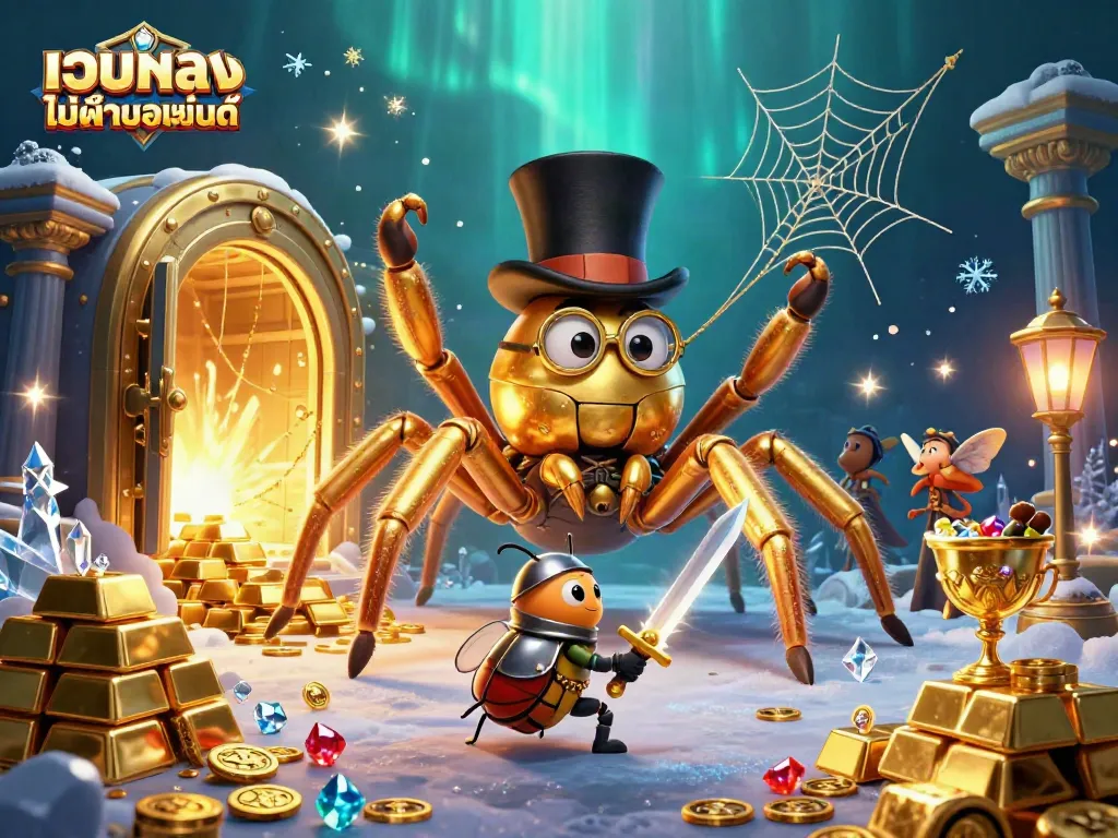 เล่นเกมจากเว็บไซต์ เว็บตรงไม่ผ่านเอเย่นต์ โดยมีกิ้งก่าทองใหญ่เป็นจุดสนใจ