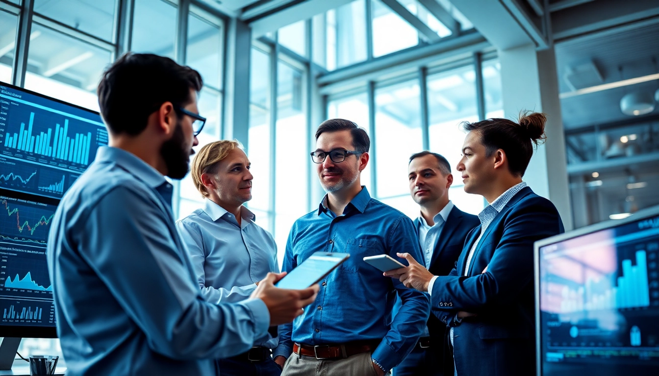 Enhance your understanding of Competitive intelligence through team discussions in a modern office.