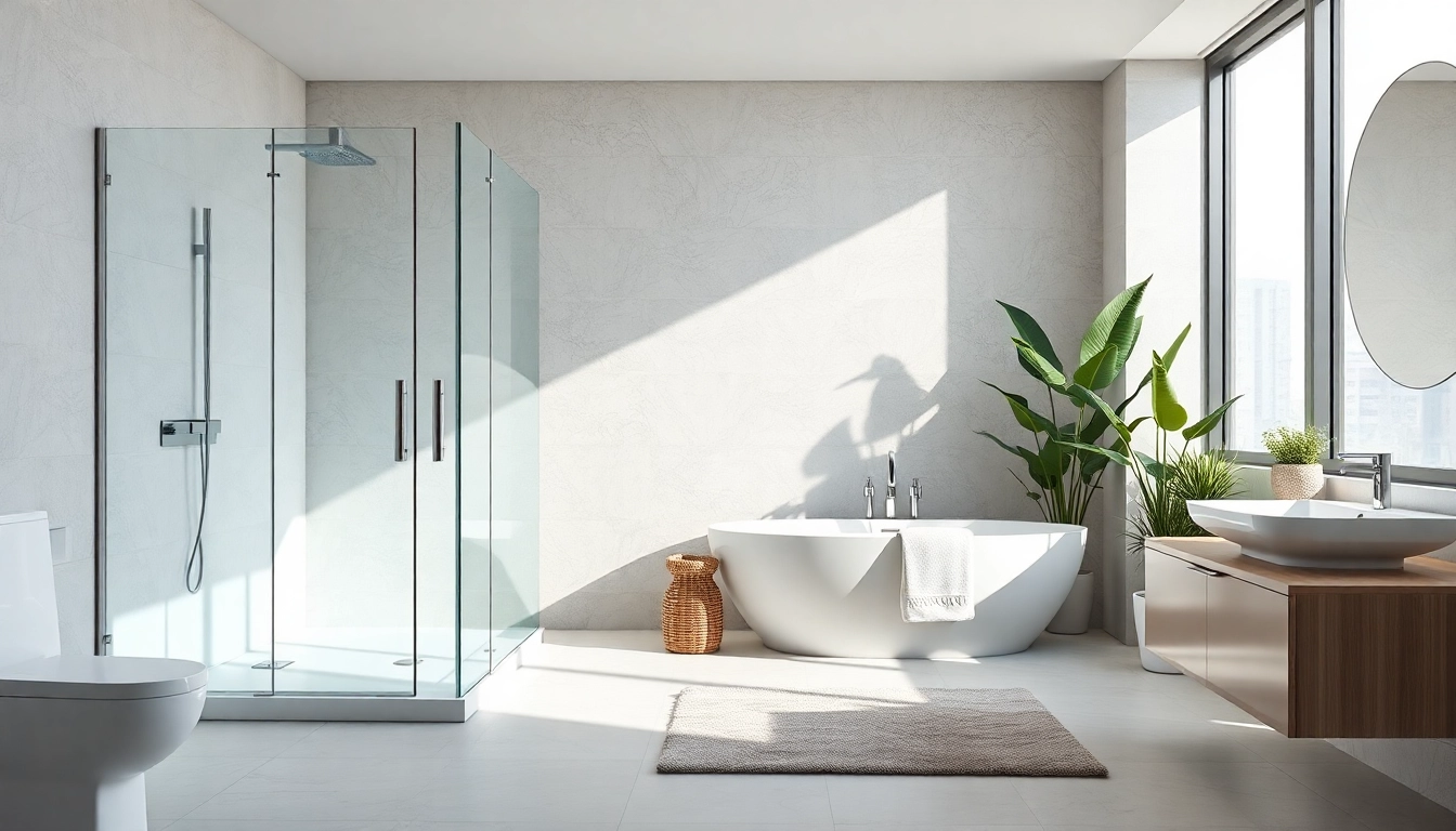 Umgebung mit hochwertigen Produkten von sonni sanitär GmbH im modernen Badezimmer präsentieren.
