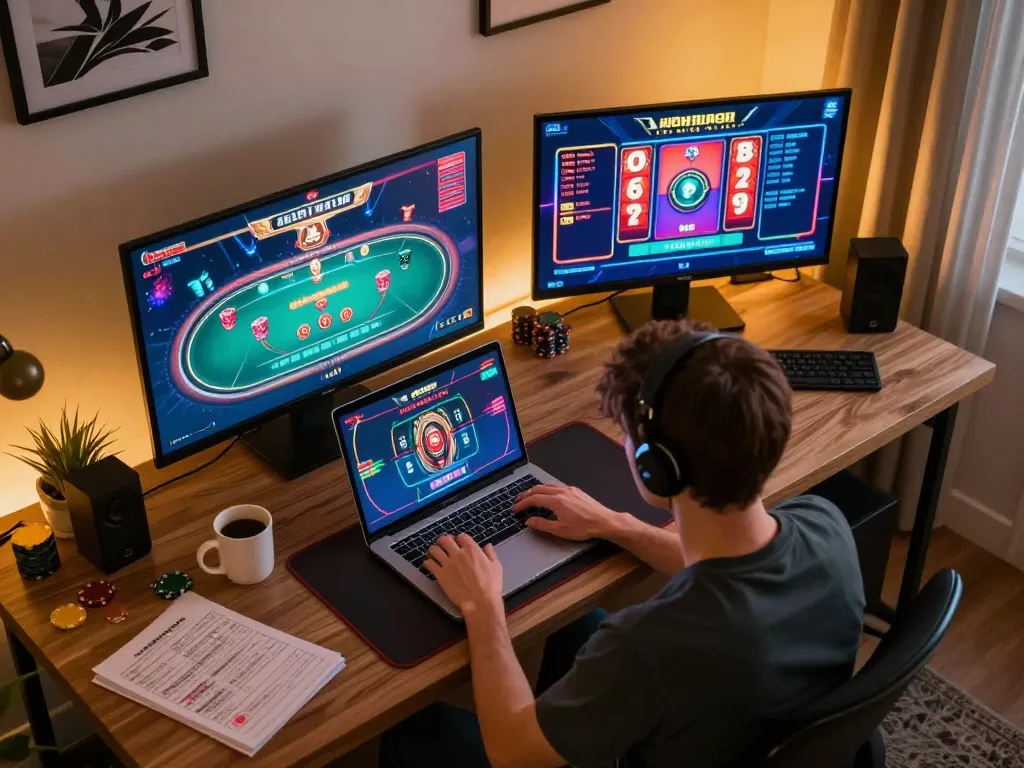 Engaging online poker gameplay experience at CM88 with cozy atmosphere and strategy notes.