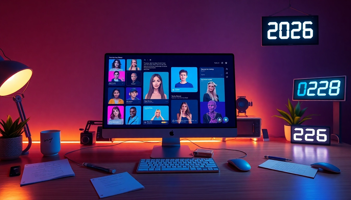 Engaging workspace featuring NSFW AI chatbots, showcasing digital interaction and creativity.