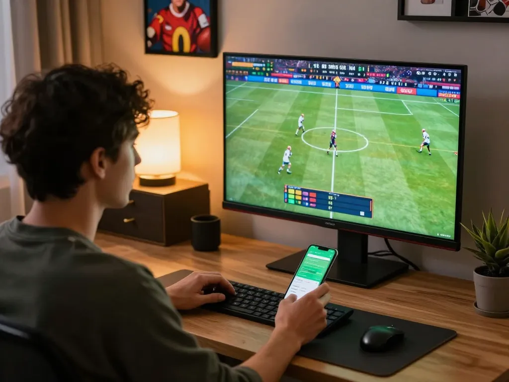 Engaging in F168 sports betting action through a mobile app while watching live sports match