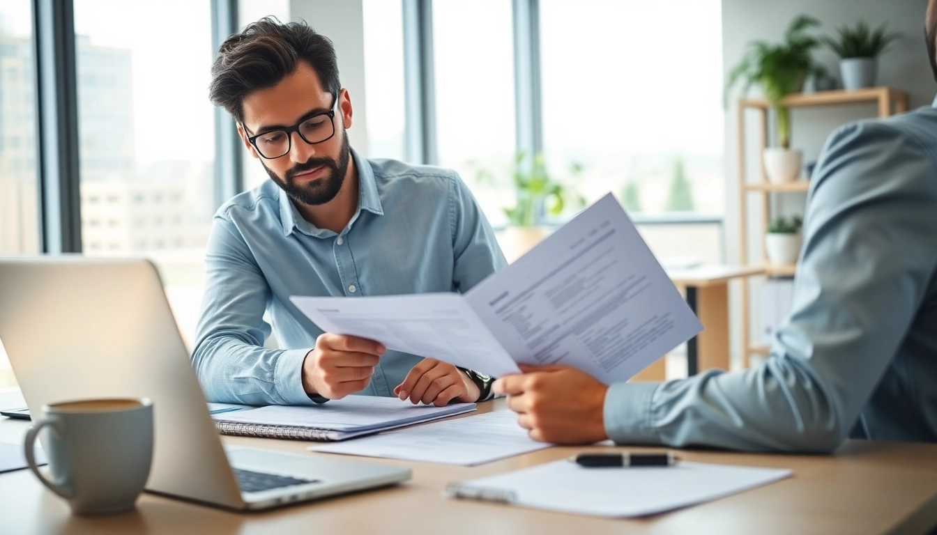 Searching top sales job boards for the best candidates in a bright office setting.