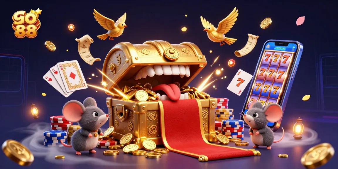 Engage with go 88's dynamic casino thrills featuring golden treasures, vibrant slot reels, and exciting gameplay!