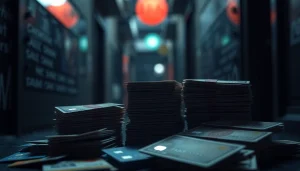 카드깡을 통해 현금을 변환하는 불법 거래의 복잡한 구조.