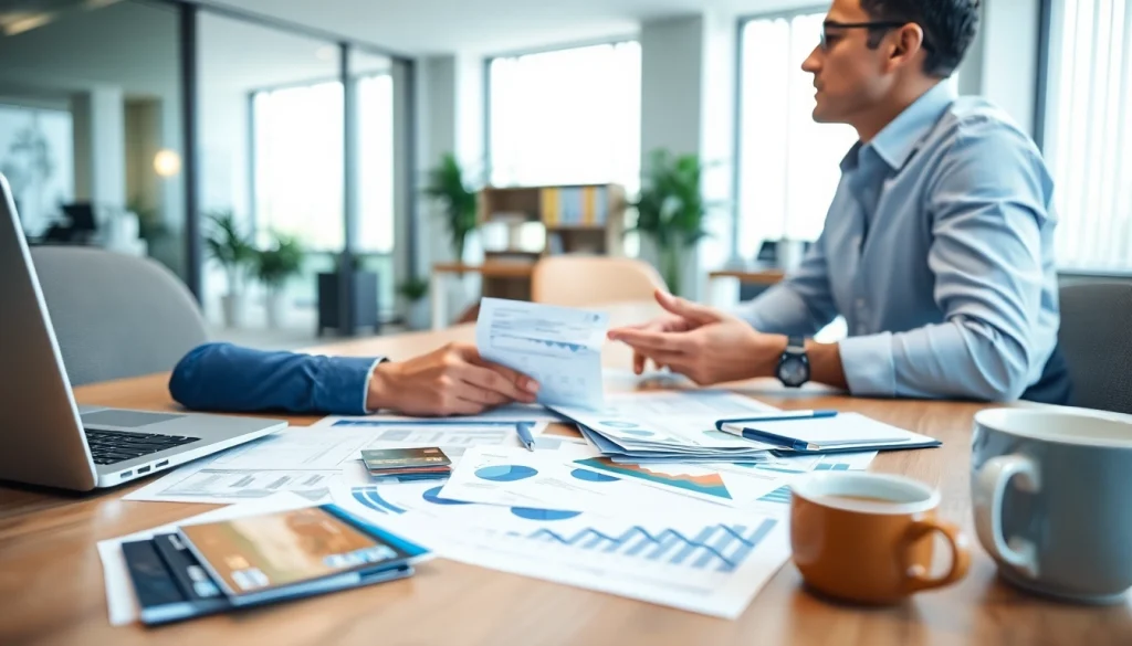 카드 현금화 방법에 대해 설명하는 금융 상담원의 모습