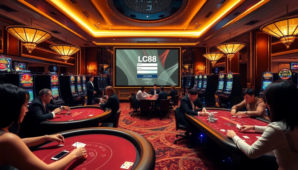 Experience the thrill of lc88 đăng nhập at a vibrant casino with table games and slots.