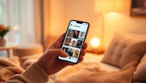 Explore how to find paid onlyfans pages on a smartphone in a cozy setting.