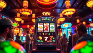 Menangkan bonus hebat di slot depo 1000 dalam suasana kasino yang meriah dan berwarna.