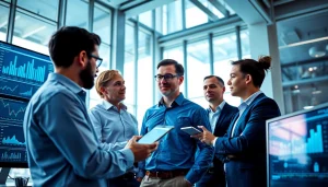 Enhance your understanding of Competitive intelligence through team discussions in a modern office.