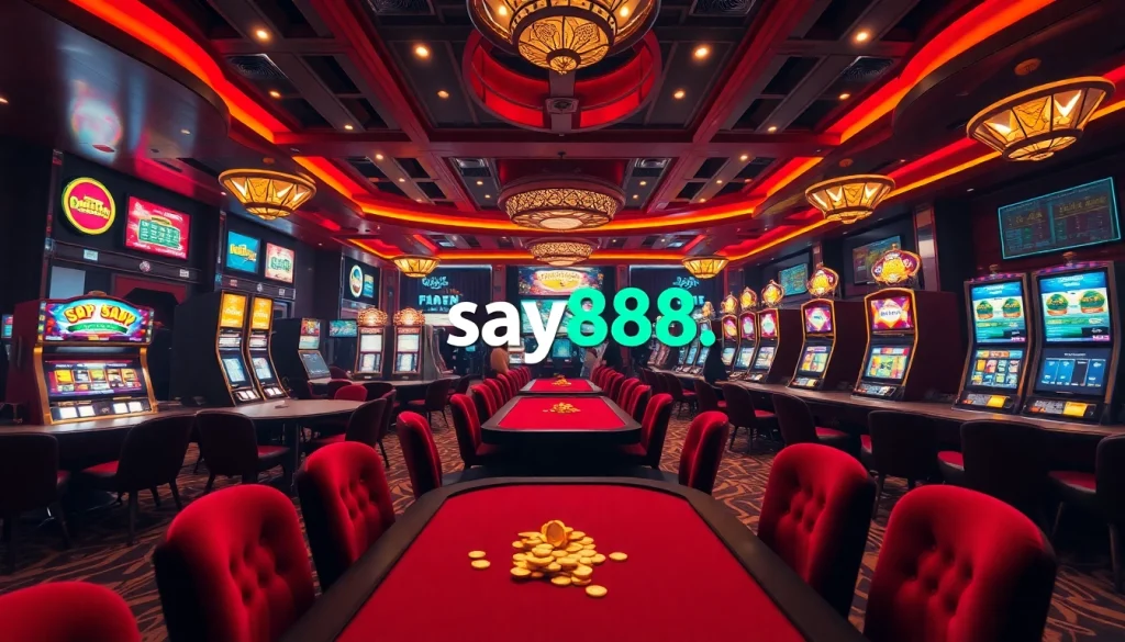 Experience thrilling gaming action at say88 with vibrant tables and engaging slot machines.