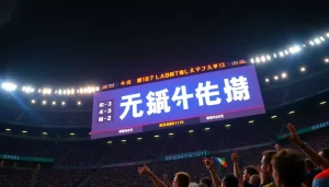 Engage with the latest football scores, including ผลบอลคืนนี้ on the vibrant display.