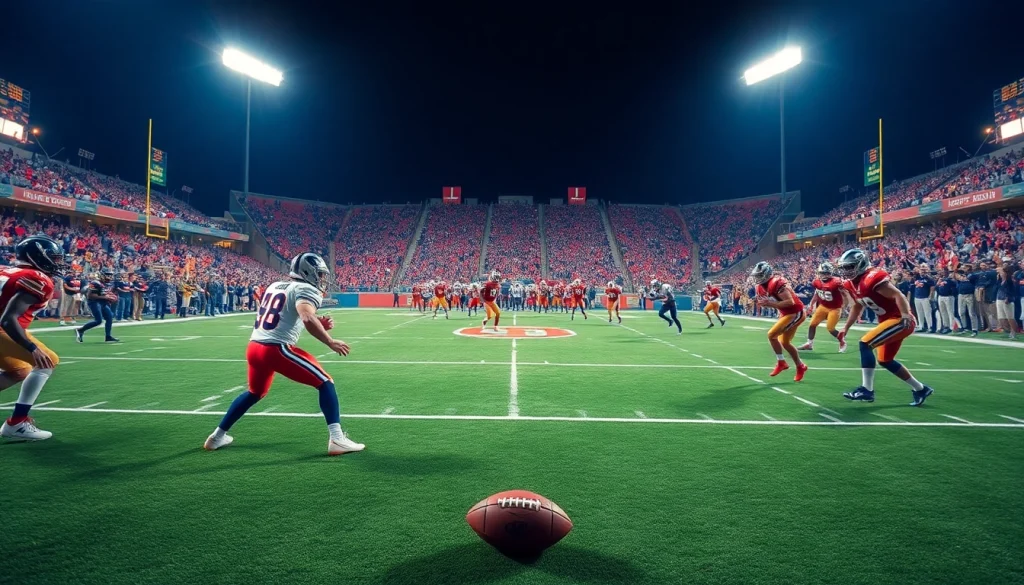 Catch the action and thrill of who's on thursday night football tonight with excited players and fans.