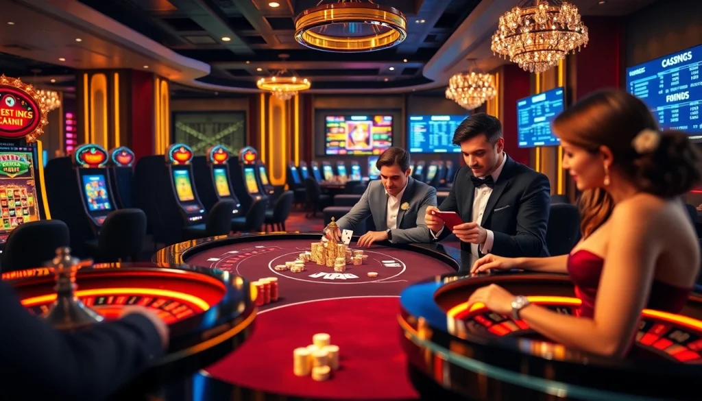 Découvrez l'excitation d'un casino fiable en ligne avec des jeux vibrants et des joueurs engagés.