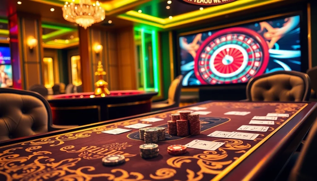 Vivez l'excitation d'un casino fiable en ligne avec des tables de poker luxueuses, des jetons vibrants et une atmosphère de jeu immersive.