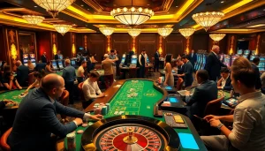 Découvrez l'excitation du 'casino fiable en ligne' avec des roues de roulette vibrantes et des joueurs captivants.