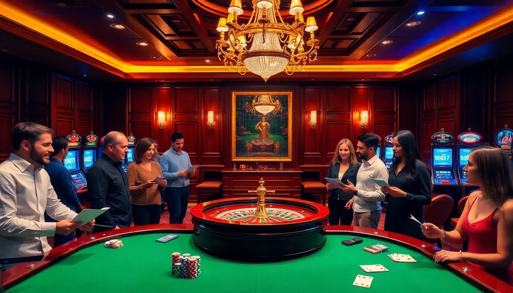 Gagner à une table de casino fiable en ligne avec des cartes et des jetons dans une ambiance vibrante.